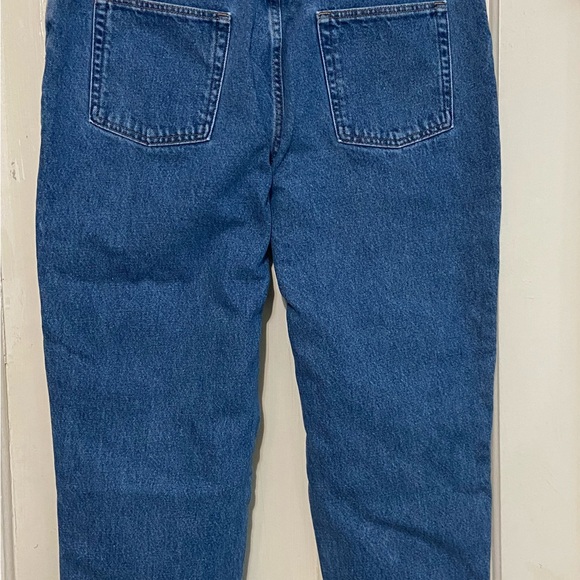 L.L.Bean Womens Jeans 16 P Original Fit Relaxed Blue Denim High Rise - Picture 9 of 11